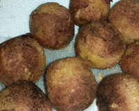 Bolinho de abóbora com carne de sol