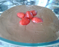 Mousse delícia de morango da Bru