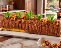 Uma sobremesa espetacular que parece de confeitaria, mas é mais fácil do que você imagina: rocambole espanhol de chocolate e avelã com uma massa fofinha e um recheio cremoso de chocolate amargo