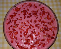 Mousse de morango fácil