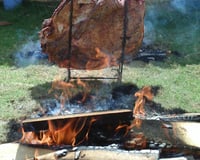 Costela no fogo de chão