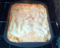 Lasanha de camarão com requeijão