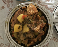 Frango caipira com batata