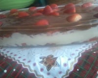 Delícia de chocolate e morango