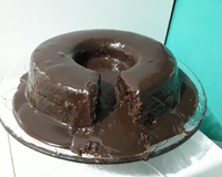 Cobertura para bolo vulcão