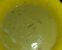 Sopa creme de alho poró