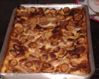 Torta de banana com pão velho