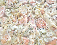 Lingüiça de frango com requeijão