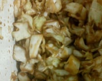 Salada de repolho com shoyu