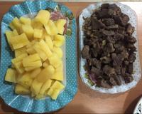 Carne-de-sol com mandioca