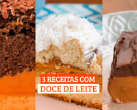 Bolo de coco com doce de leite