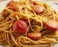 Macarrão com salsicha