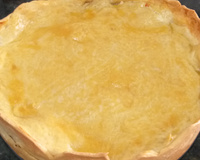 Torta de palmito com requeijão