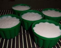 Flan de beterraba com coco