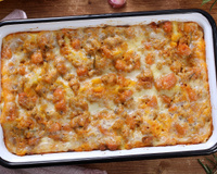 Lasanha de abóbora e linguiça preparada em poucos minutos: se tiver tempo, faça o molho béchamel caseiro que fica ainda mais gostosa