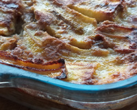 Torta seca de banana e amêndoas