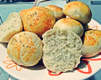 Pão de cebola vegano