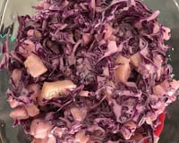 Salada de repolho e abacaxi