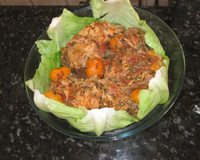 Frango com Pequí e repolho