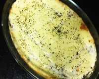 Escondidinho fit de carne moída com massa de couve-flor