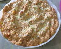 Macarronada com frango desfiado