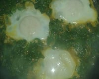 Espinafre com ovo no forno