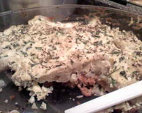 Filé de frango com couve flor ao forno