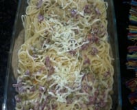 Macarrão com carne seca