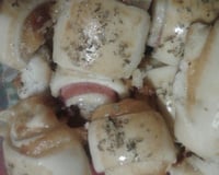 Pãezinhos de presunto e queijo