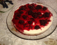 Cheesecake rápida de ricota com geléia