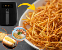 Batata palha caseira de comer rezando: receita na airfryer fica melhor e mais barata que a do mercado