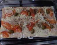 Pizza de biscoito água e sal