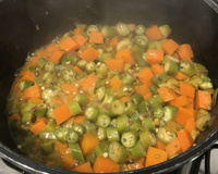 Refogado de quiabo com abóbora