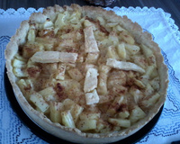 Torta quente de abacaxi ou banana