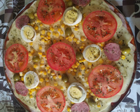 Pizza de pão de fôrma