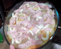 Batata de forno com frango rápida