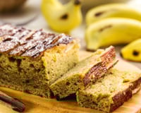 Bolo de banana com farinha de aveia integral na Air Fryer