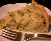 Quiche de alho poró