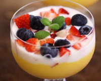 Creme de manga com iogurte