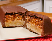 Bombom gigante recheado com caramelo