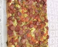 Torta de calabresa acebolada