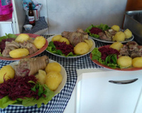 Eisbein - Joelho de porco com chucrute (Sauerkraut) - receita típica alemã