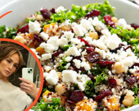 A salada de Jennifer Lopez de couve, limão, semente de abóbora e algo mais: receita simples é uma das ótimas opções da estrela de Atlas para o almoço
