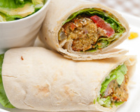 Wrap de falafel: aprenda a fazer esse lanche vegetariano delicioso