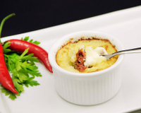 Escondidinho de carne seca com aipim