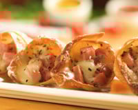 Pizza cone com massa de pastel