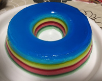 Gelatina Colorida em camadas