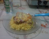 Lasanha com frango ao molho branco