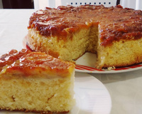 Como fazer bolo de banana caramelada