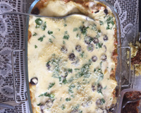 Torta de bacalhau com requeijão